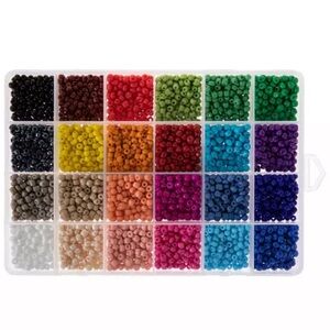 312 gram  Multi-Color Round Glass Seed Beads Size: 6/0